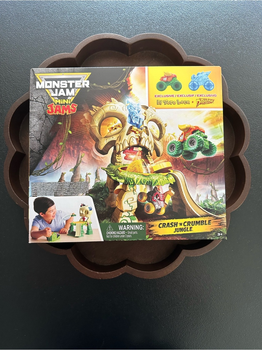 Monster Jam Mini Jams Crash 'N Crumble Jungle Playset